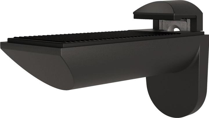 Italiana Ferramenta Italiana wall bracket Kaiman clamping bracket 7-41mm for shelves, black matt