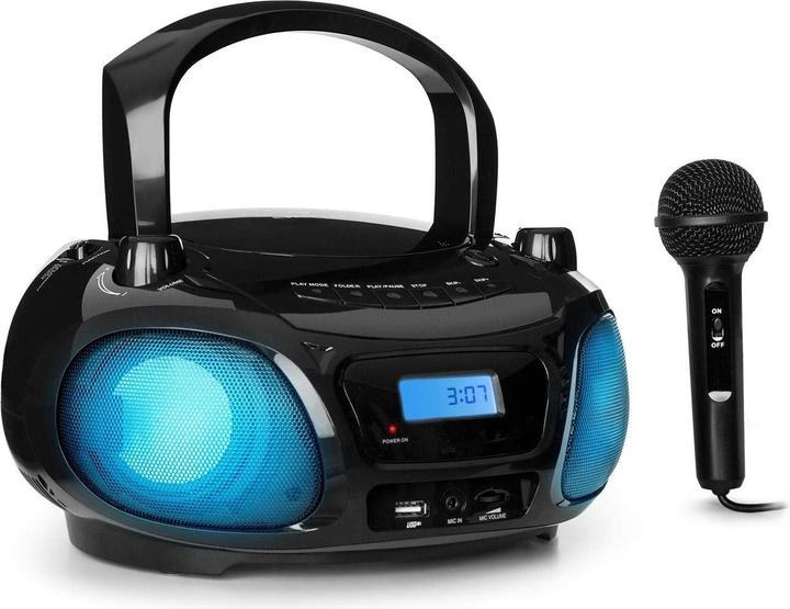 Produktbild Auna Ghettoblaster, Schwarz (FM, Bluetooth)