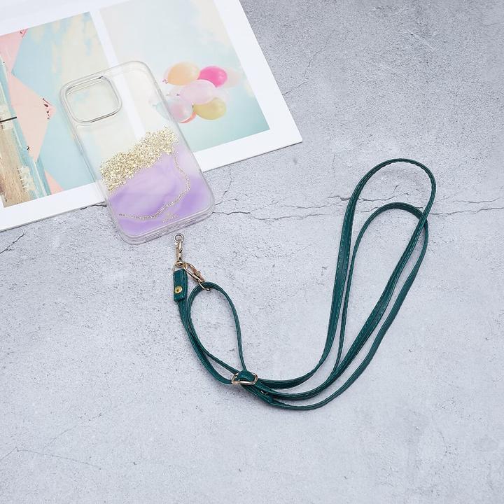 Actual product image Cover-Discount Universal imitation leather lanyard green