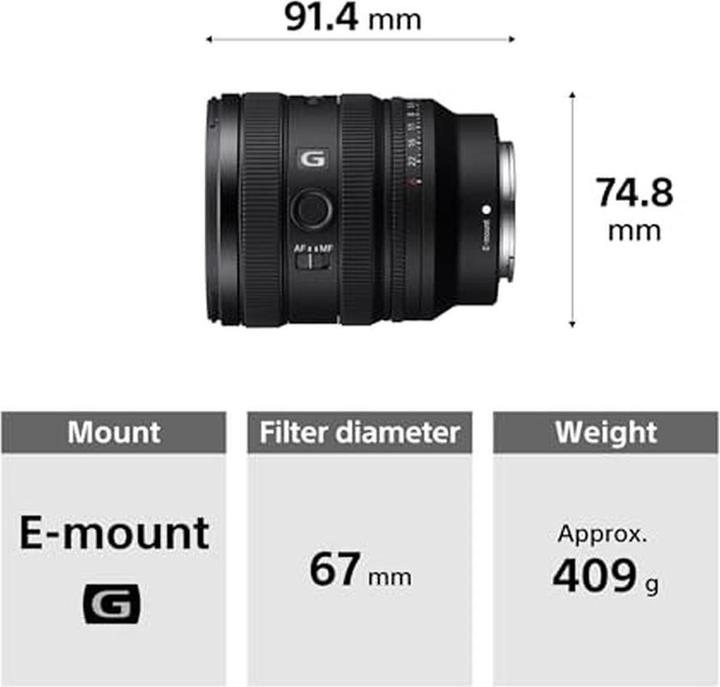 Actual product image Sony FE 16-25mm f/2.8 G (Sony E, full size)
