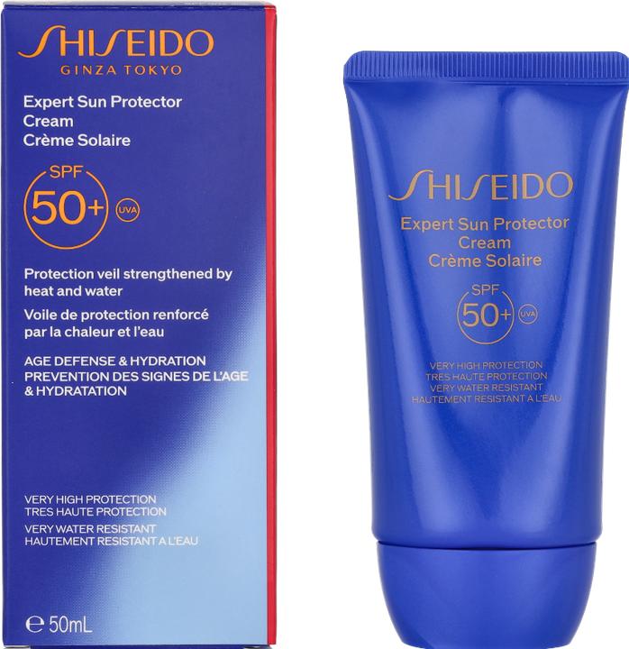 Actual product image Shiseido Expert Sun (Sun cream face, SPF 50+, 50 ml, 77 g)