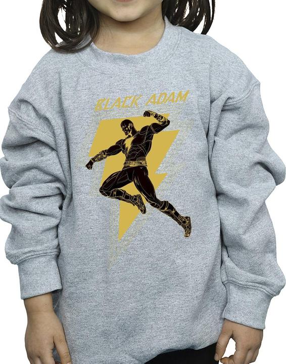 Produktbild Black Adam Golden Bolt Chest Sweatshirt Mädchen (104)