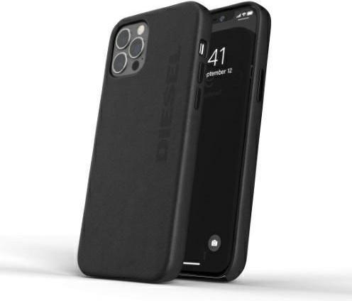 Diesel Moulded Case Premium Leather Wrap iPhone 12 Pro Max czarny/black 42517 (Apple iPhone 12 Pro Max)