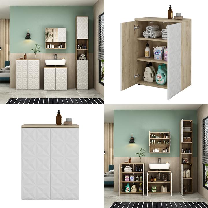 Produktbild Vicco Edge mit 2 Türen und 3 Fächer (60 x 30 x 79.5 cm)