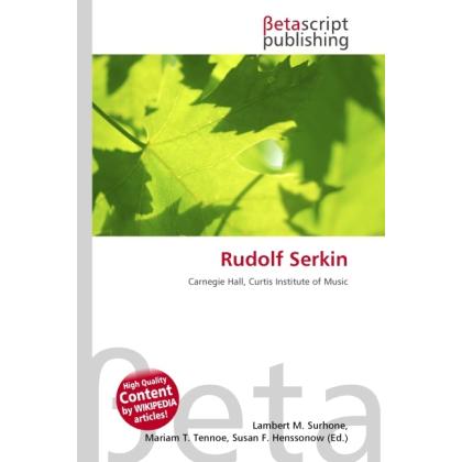 Rudolf Serkin, Fachbücher
