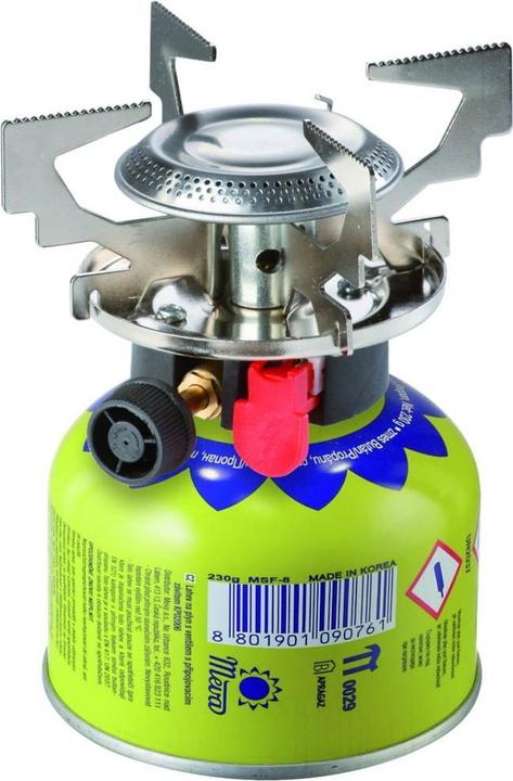 Immagine prodotto Meva Fornello a gas da campeggio con cartucce di gas (filettatura o valvola) Accenditore piezoelettrico