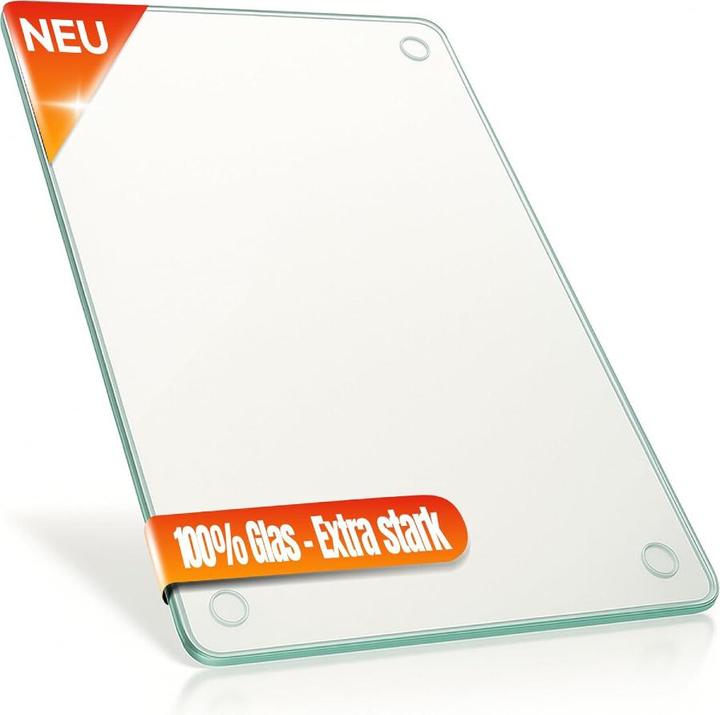 Decovetro Schneidebrett Glas |40x30cm | Glasschneidebrett | Leicht zu reinigen