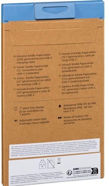 Produktbild Amazon Kindle Paperwhite (2024) 7 eReader - 16 GB, Black (7", 16 GB, Black)