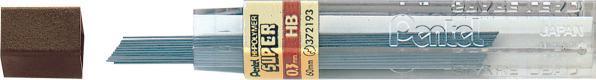 Image du produit Pentel Mines de rechange 0.3mm (Mine de gel, Noir, 0.30 mm)