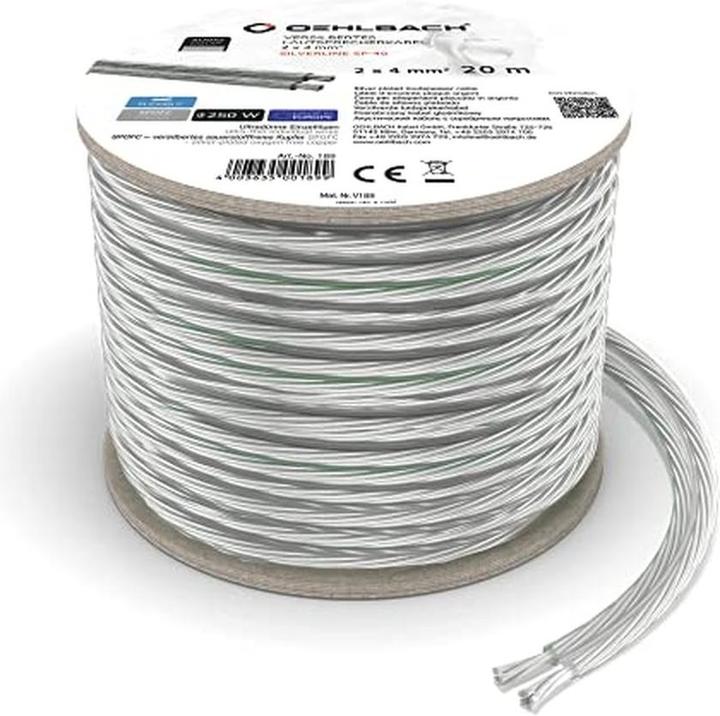 Actual product image Oehlbach LS cable loudspeaker cable 2x4mm², 10 M coil (10 m, 4 mm²)