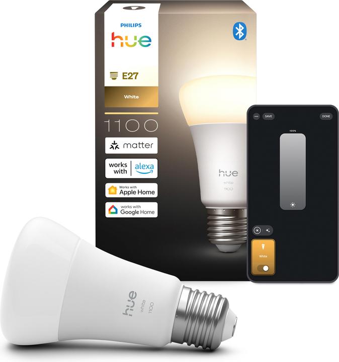 Immagine prodotto Philips Hue Tonalità di bianco (E27, 9.50 W, 1050 lm, 1 x, F)