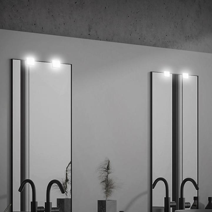 Actual product image Briloner LED mirror / surface-mounted light, set of 2, IP44, white, 2x LED / 3.5W (330 lm)