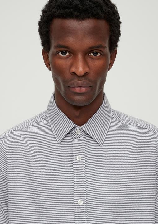 Image du produit s.Oliver Hemd Regular: Kurzarmhemd im Streifendesign (M)