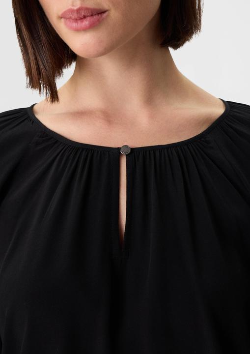 Actual product image Comma Bluse Bluse aus Crêpe-Chiffon mit Spitzendetails (36)