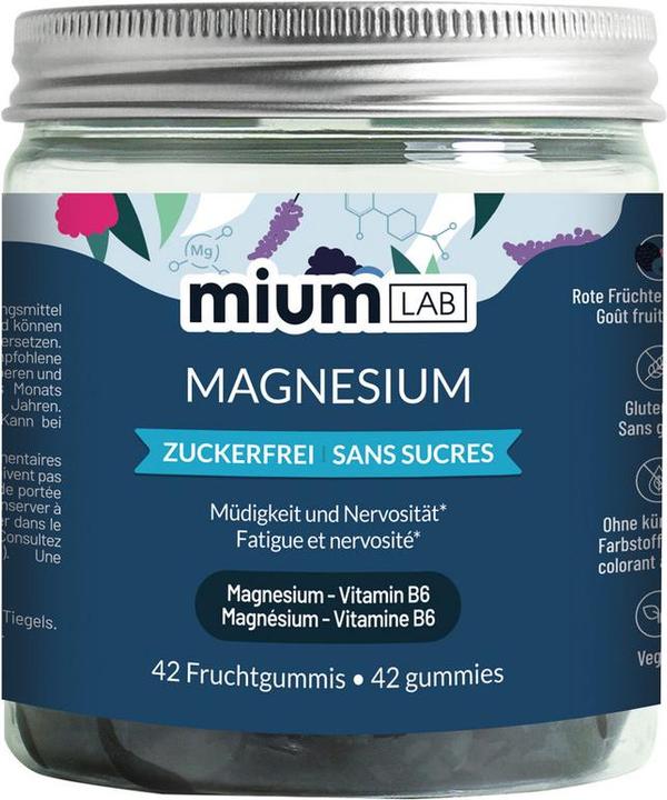 Produktbild Mium Lab Vitamingummis Magnesium (42 Stück, Gummies, 163 g)