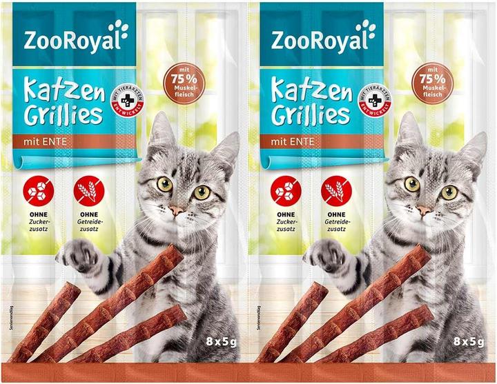 Produktbild Zooroyal Katzen-Grillies mit Ente (30 Stk., 1200 g)