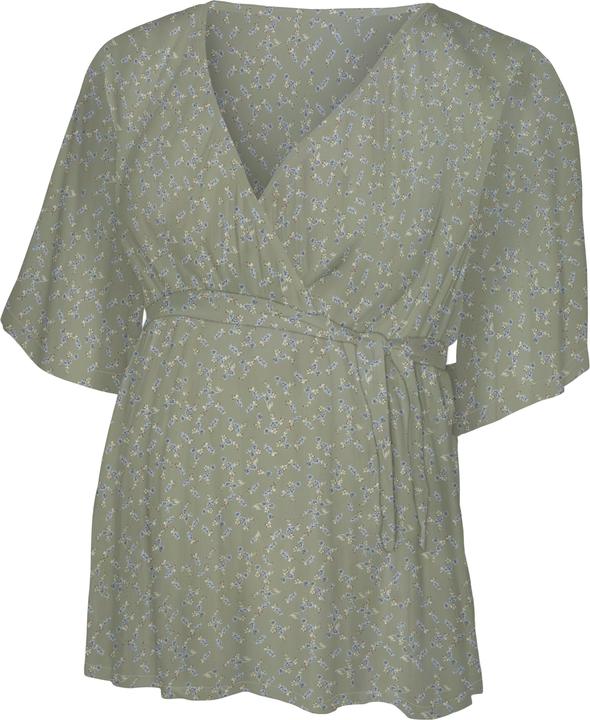 Produktbild Mamalicious Normal geschnitten V-Ausschnitt Weite Ärmel Top Bluse (L)