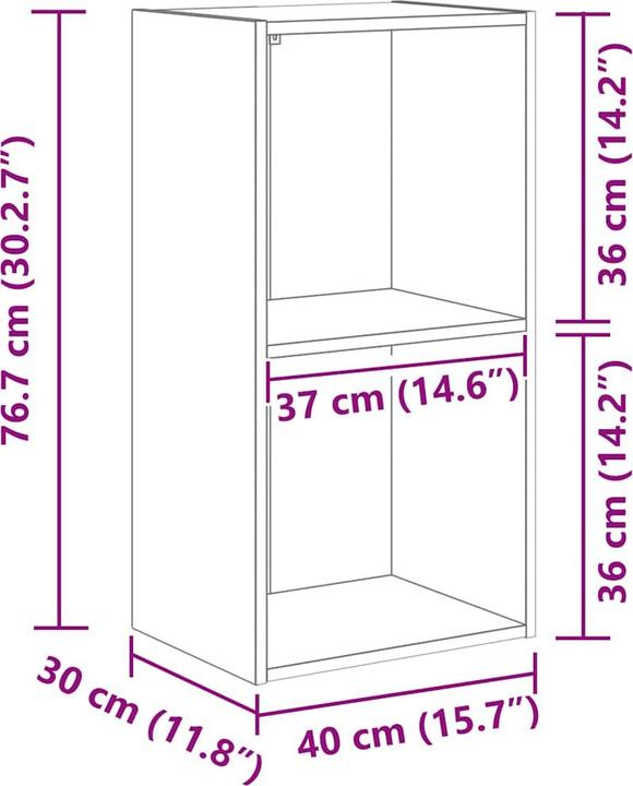 Image du produit vidaXL Bücherregal (40 x 30 x 77 cm)