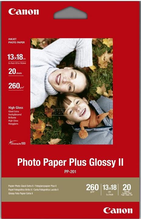 Actual product image Canon PP-201 Plus Glossy II (260 g/m², 13 x 18 cm, 20 x)