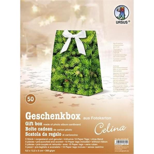 Thumbnail - Ursus, Geschenkverpackung, Geschenkbox Celina 9,5x12,5x5cm VE=5 Stück Motiv: 50 (Geschenkbox, 5 x)