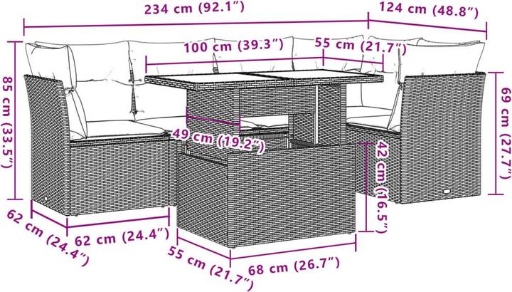 Produktbild vidaXL Princeton