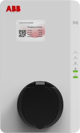 Image du produit ABB Station de recharge Terra AC 22 kW MID, prise RFID de type 2 (Type 2, 22 kW, 32 A)