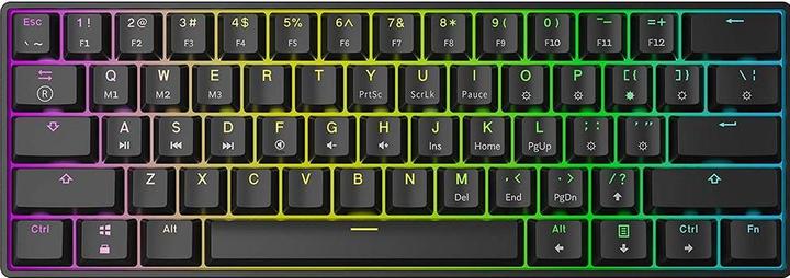 Productafbeelding HK Gaming GK61 US zwart/blauw (NL, Bedraad)
