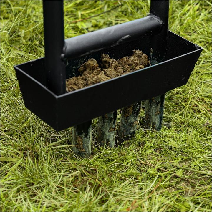 Produktbild Dönges Rasenlüfter mit 4 Zinken + Kernsammelbox