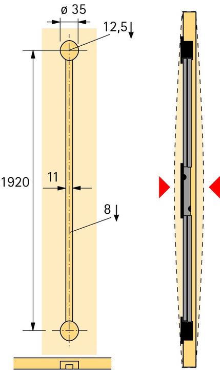 Produktbild Hettich Schiebetür-Ausrichtbeschläge