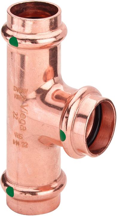 Produktbild Viega Copper Tee su SC-Contur 22x18x22mm - 291945 (T-Verbindung)