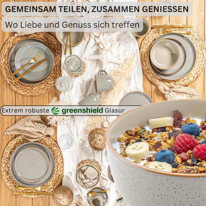 Produktbild Sänger Geschirr Schalen Set Rio Perlgrau (16.30 cm, 0.60 l, 4 x)
