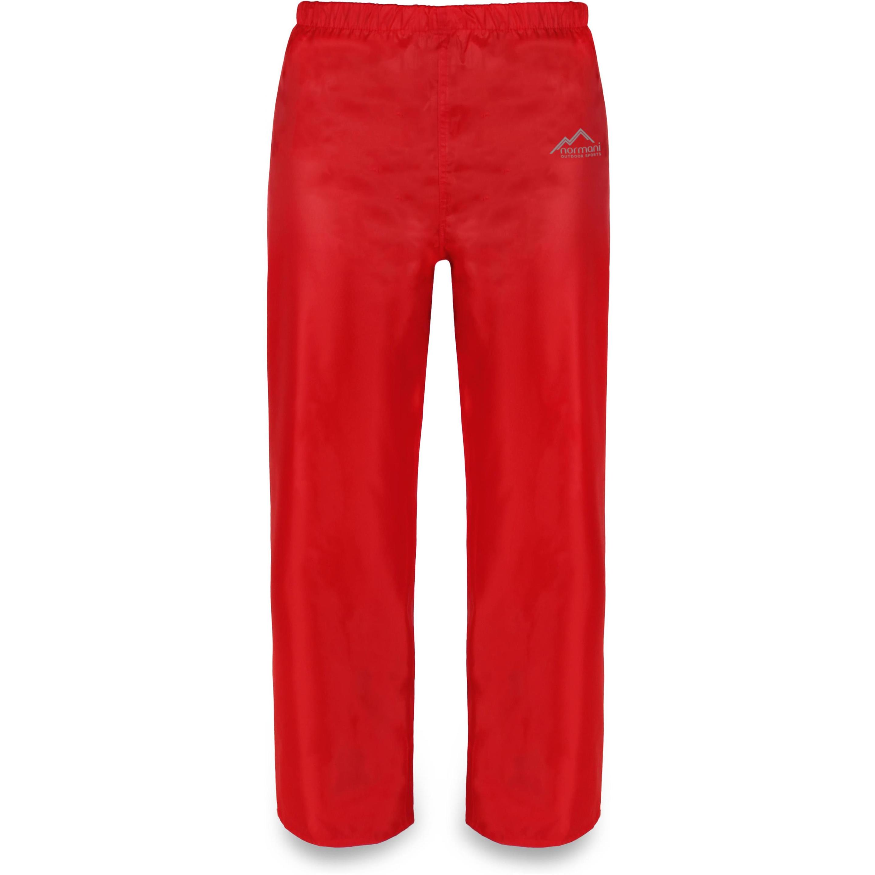 Normani, Unisex, Outdoorhose, Kinder Regenhose Tacoma (122, 128), Rot, 128, 122