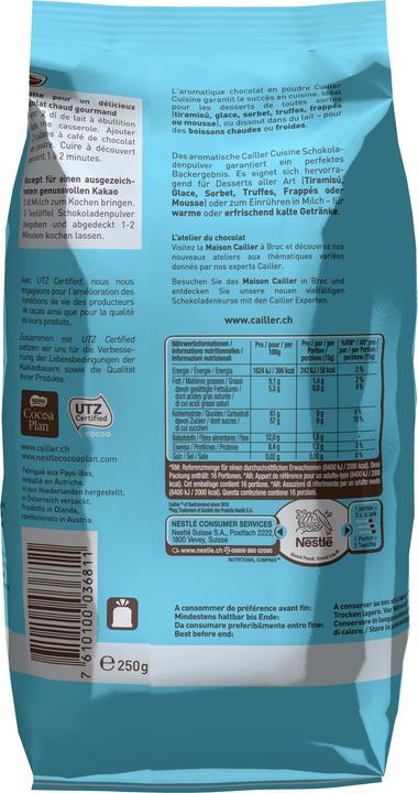 Produktbild Cailler Cuisine Schokopulver (250 g)