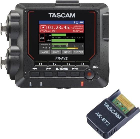 Produktbild Tascam Audio-Recorder FR-AV2 mit AK-BT-2 Bluetooth Adapter (Handheld)