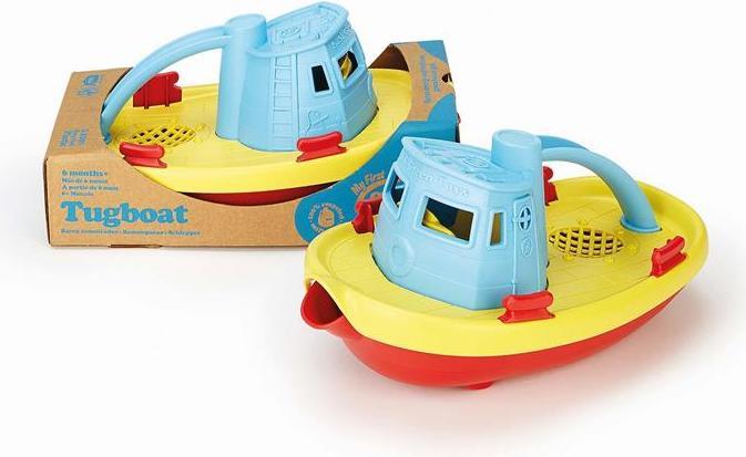 Actual product image Green Toys Tugboat - Blue / Yellow
