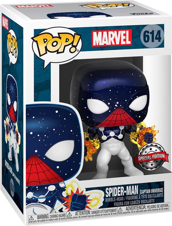 Actual product image Funko Marvel POP! Comics Vinyl figurine Captain Universe Spider-Man Exclusive 9 cm