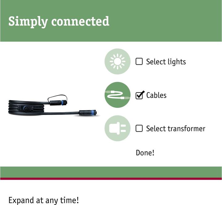 Produktbild Paulmann Outdoor Plug & Shine Kabel 1 in-2 out