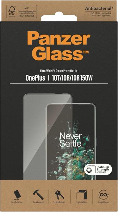 Produktbild PanzerGlass OnePlus 10T/10R/10R 150W, UWF, Black (1 Stk., OnePlus 10T)
