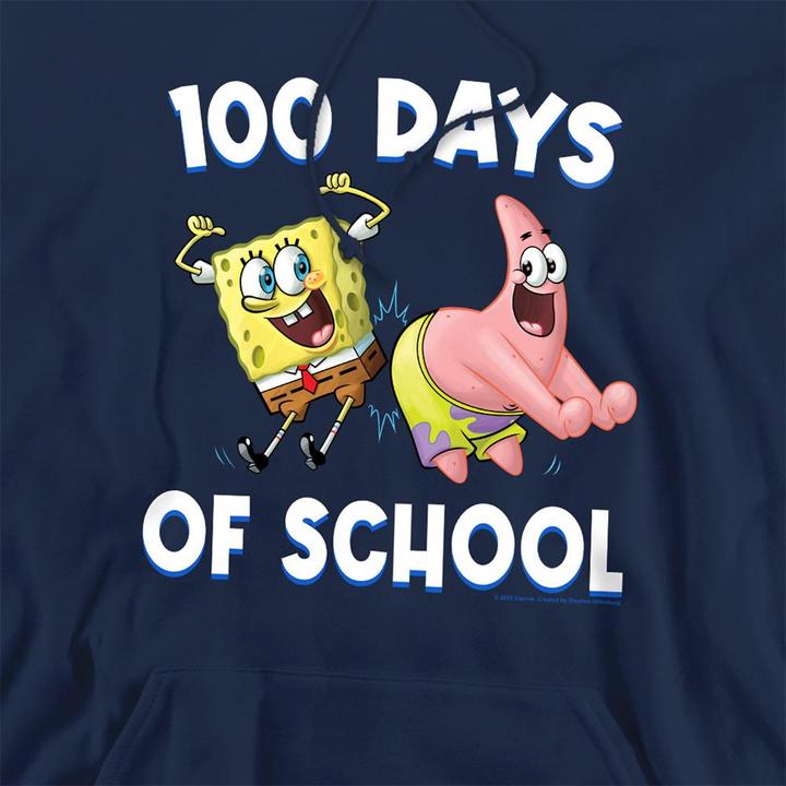 Produktbild Spongebob Squarepants 100 Days Of School Kapuzenpullover (S)
