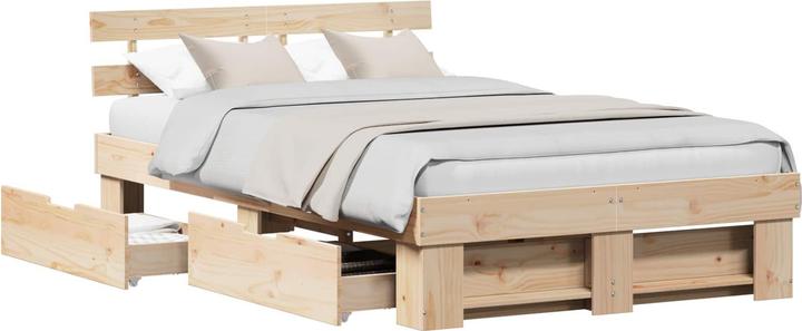 Actual product image vidaXL Holzbett (120 x 200 cm)
