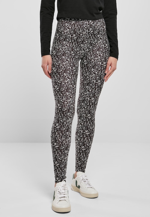 Actual product image Urban Classics Ladies Soft AOP Leggings (XS)