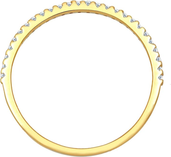 Produktbild Diamore Elli Diamantring Geo Microsetting Pavé Design (58, 585/14 K Gold)