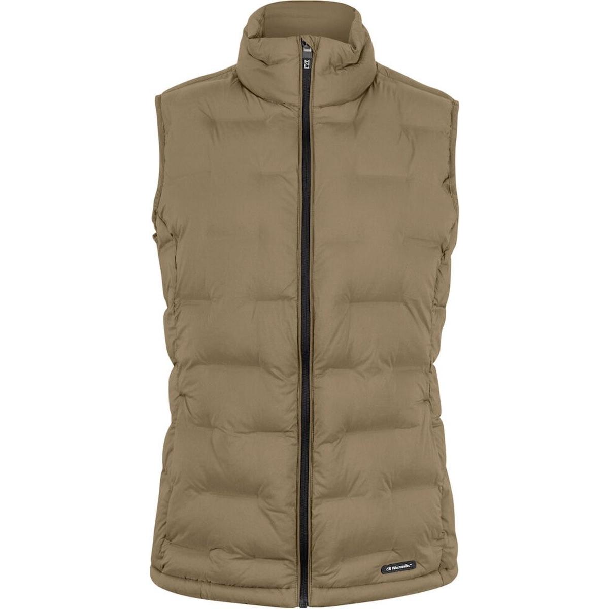Cutter & Buck, Donne, Gilet, Gilet Baker Dames Khaki - maat 38/M, Verde, (M)