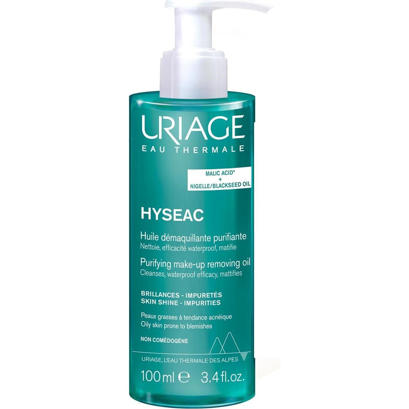 Uriage , Gesichtsreinigung, Hyséac Reinigungsöl Für Mischhaut Und Akneanfällige Haut 100Ml (Reinigungsöl, 100 Ml)