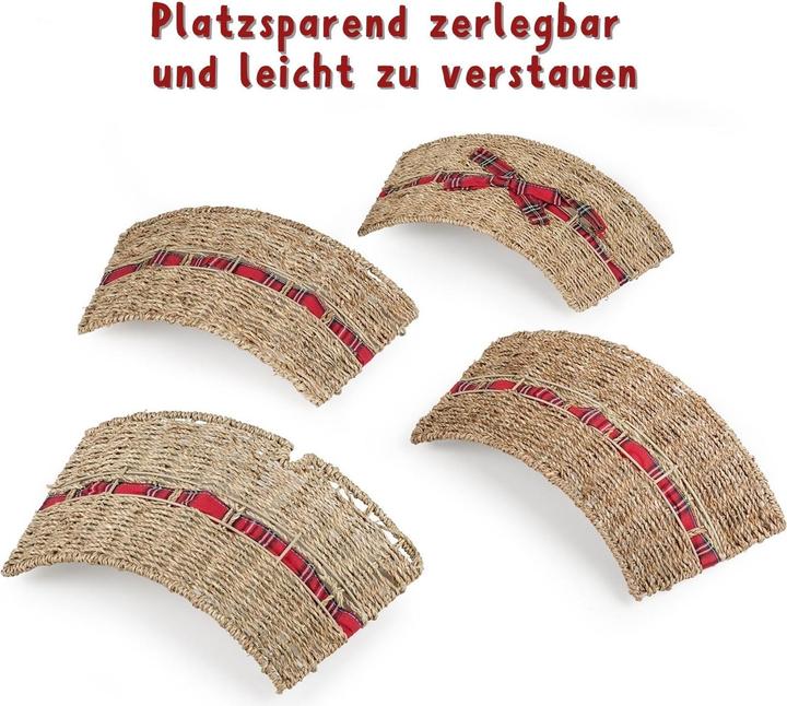 Produktbild Hermex Weihnachtsbaumkorb Tannenbaum-Kragen Christbaum-Rock Flechtkorb