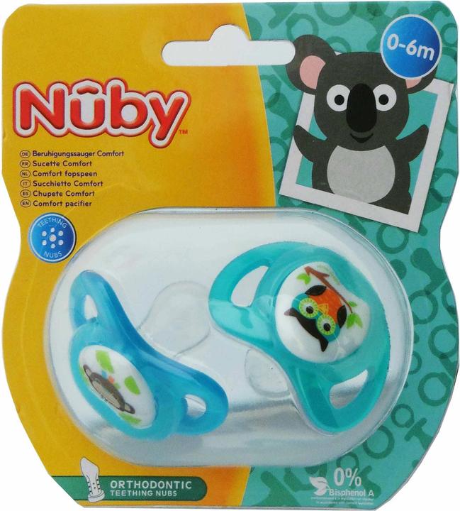 Nuby Nuggi Prisma orthodontisch 0-6 Monate (2x, 0 - 6 Monate)