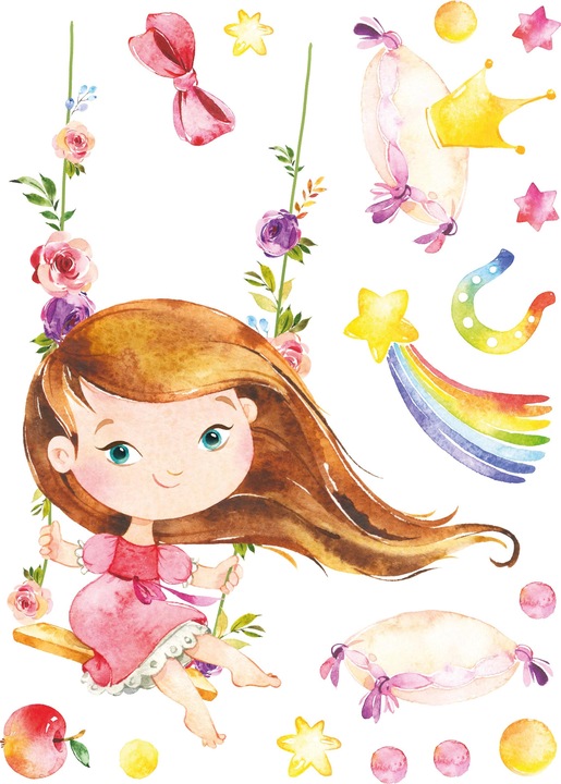 Image du produit Papierdrachen Stickers muraux - licorne (2 x 22 x 32 cm)