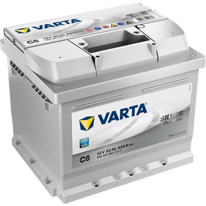 Image du produit Varta Argent Dynamique C6 (12 V, 52 Ah, 520 A)