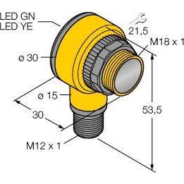Turck, Rilevatore di movimento, Sensore Opto Sensore retroriflettente T18RW3LQ1 (2 m)