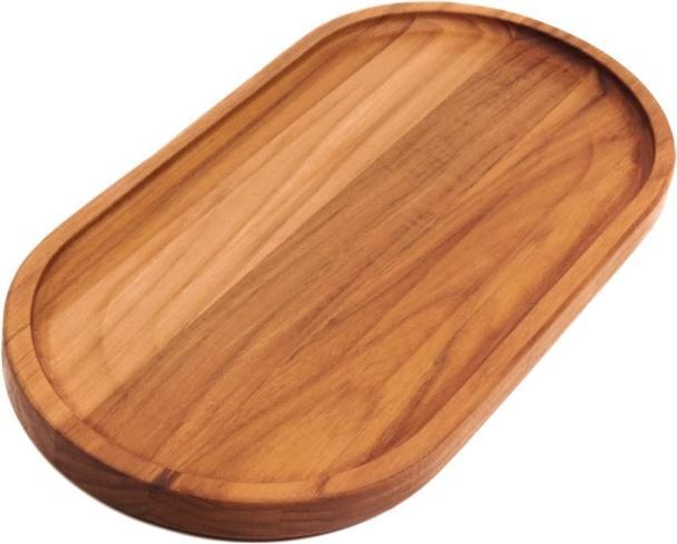 Produktbild TeakHaus Essential Serviertablett oval M mit Rand